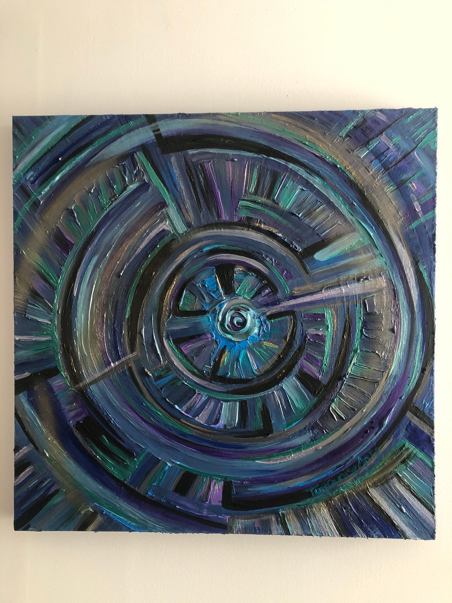 Toile vibratoire 50/50 « la porte du temps «