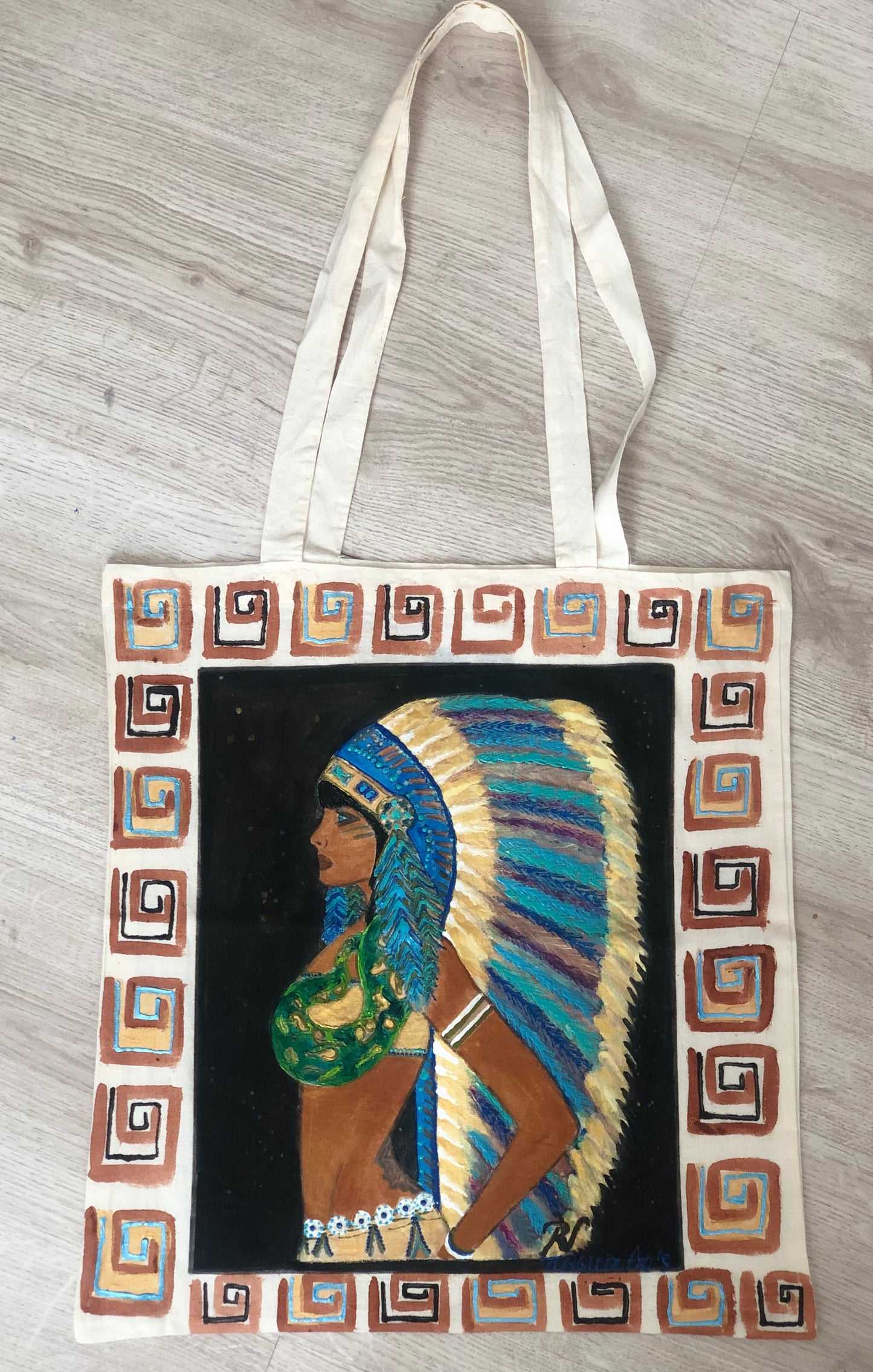 Sac peinture l’indienne