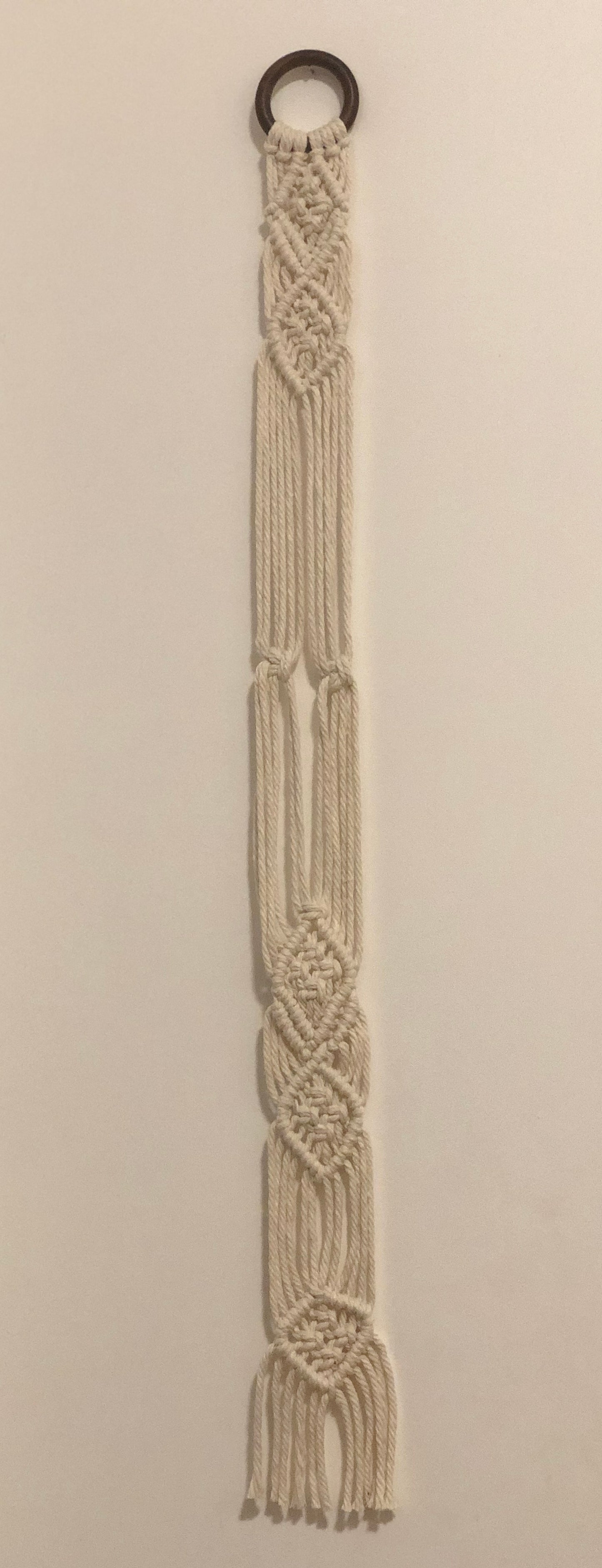 Suspension chapeau en macramé