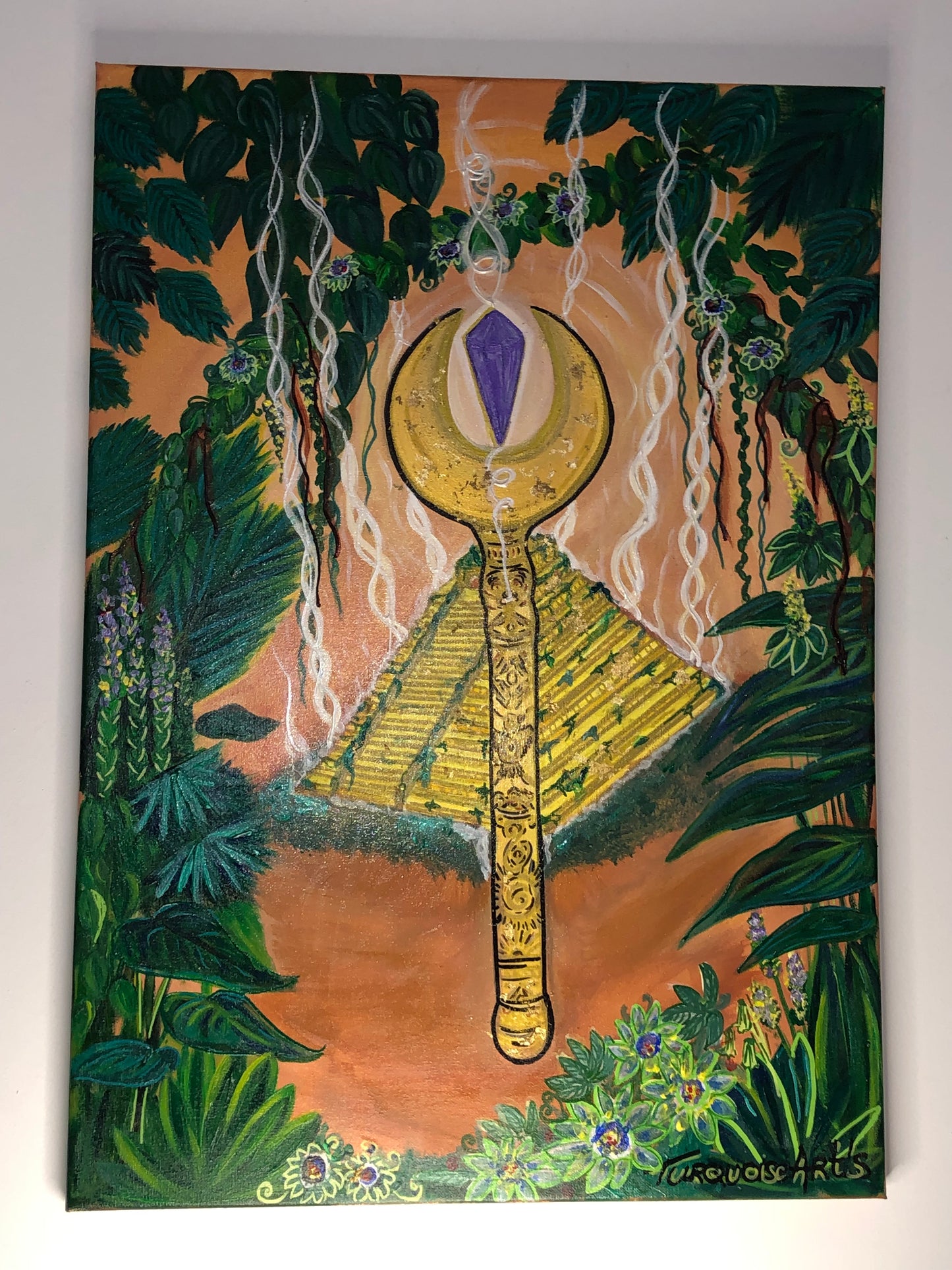 Toile énergétique « Le sceptre maya, reprendre sa souveraineté ».