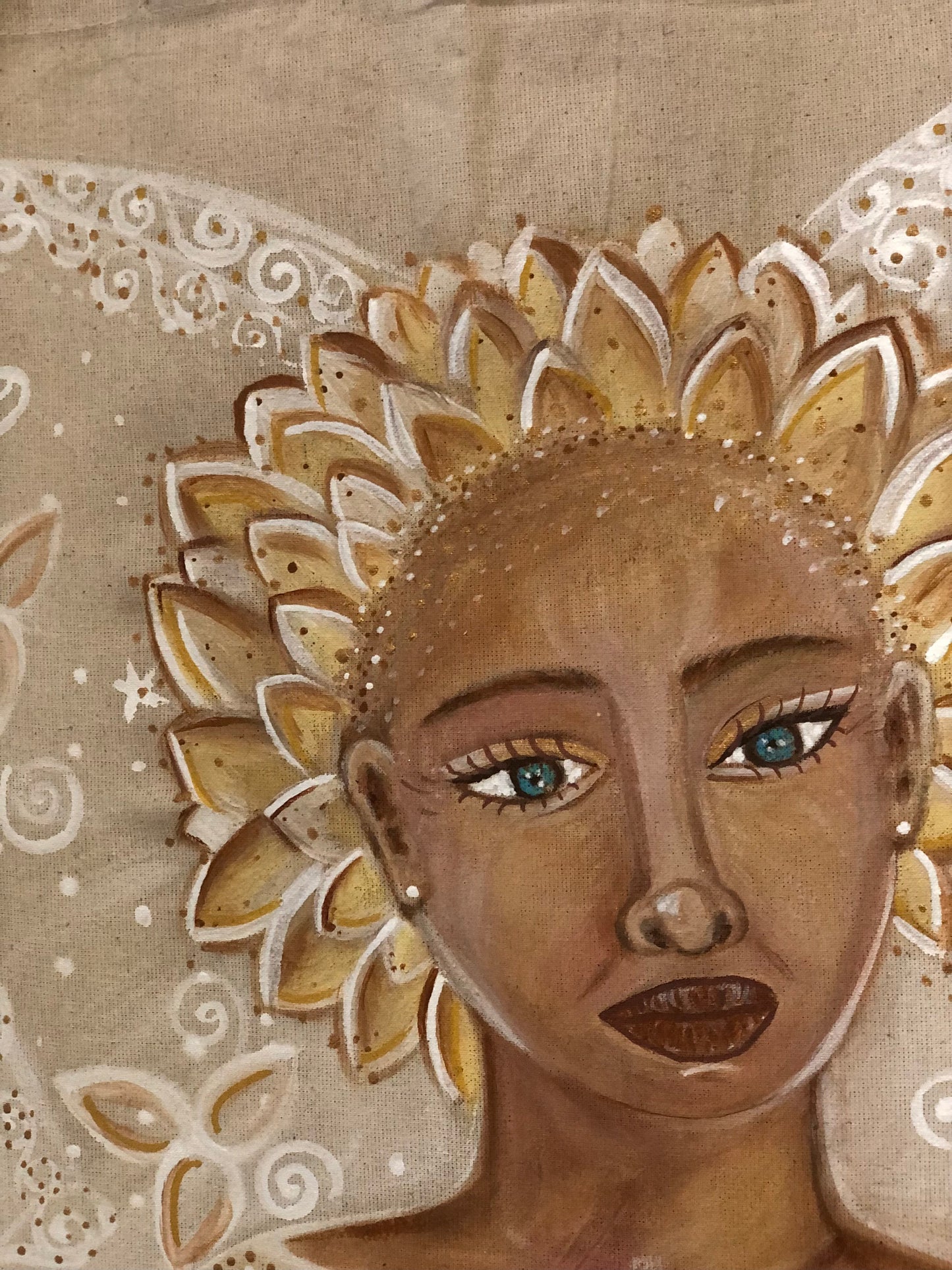 Sac en coton peinture féerique