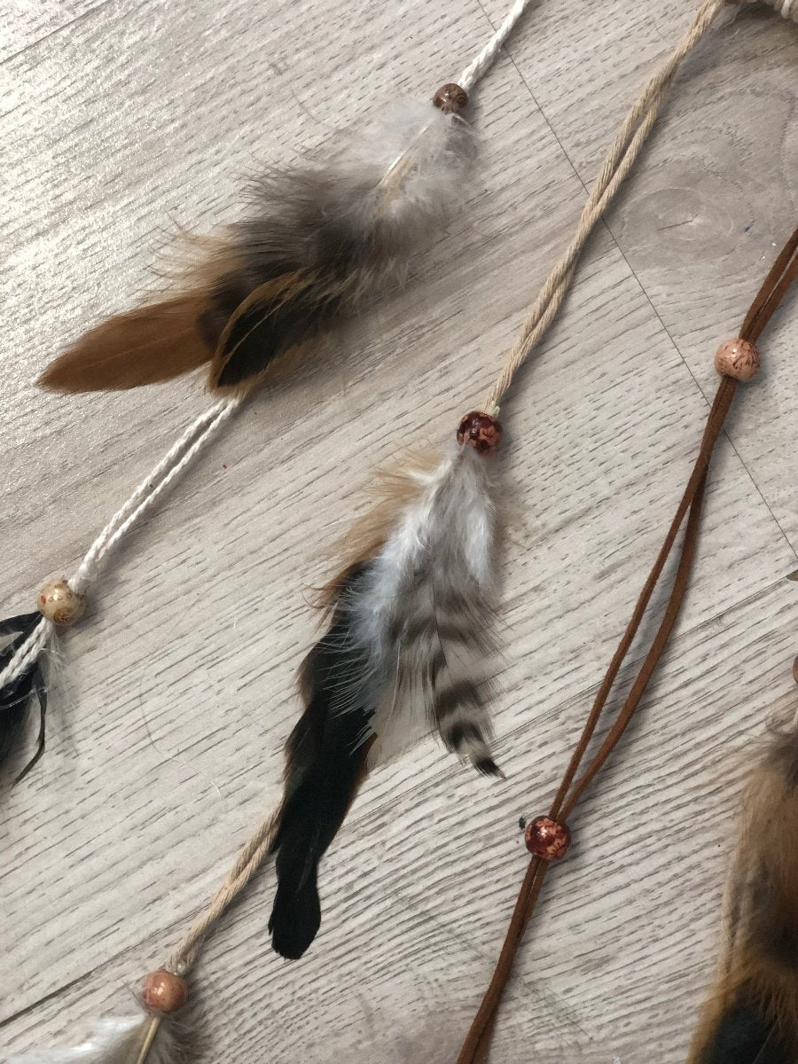 Attrape rêve beige/marron.