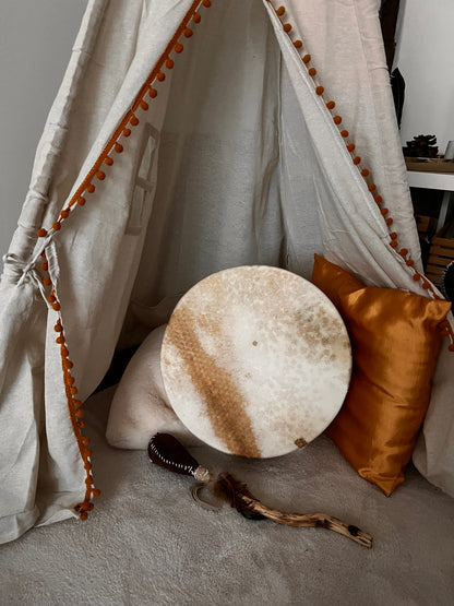 Tambour Chamane en peau de chèvre