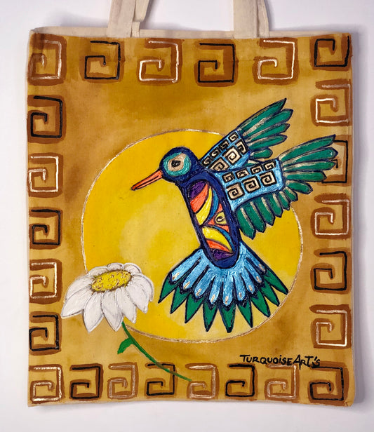 Sac tote bag «Le colibri »
