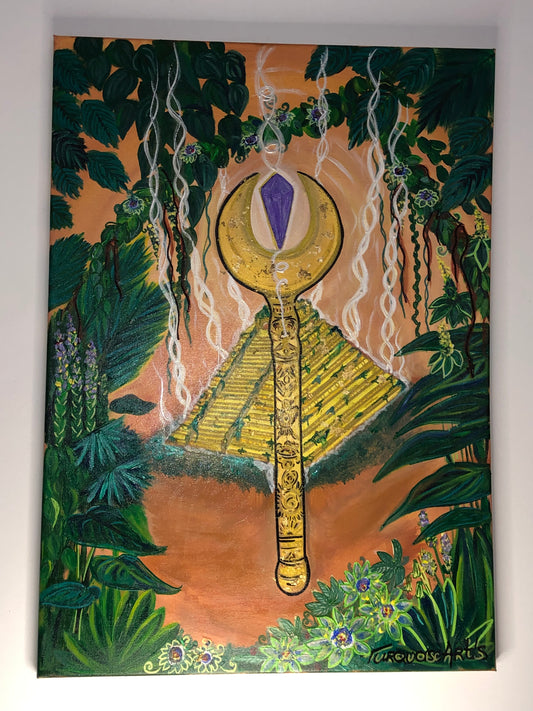 Toile énergétique « Le sceptre maya, reprendre sa souveraineté ».
