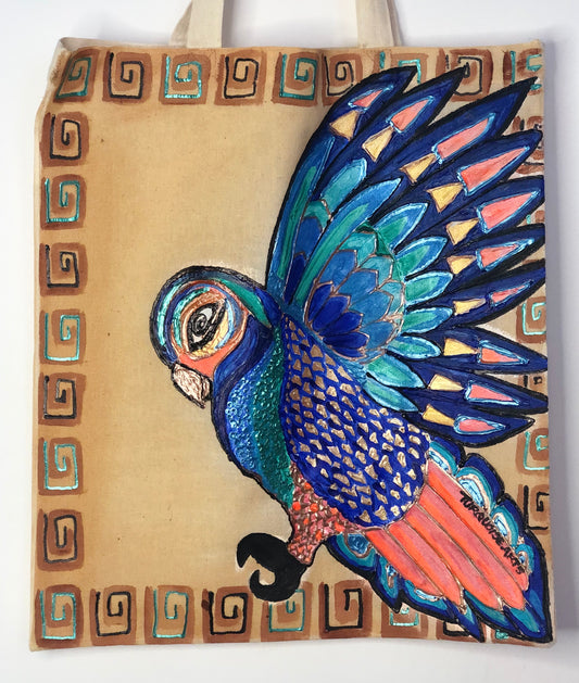 Sac Tote bag « l’oiseau chamanique »