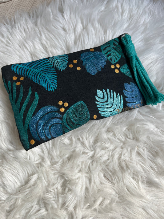 Pochette motif végétal