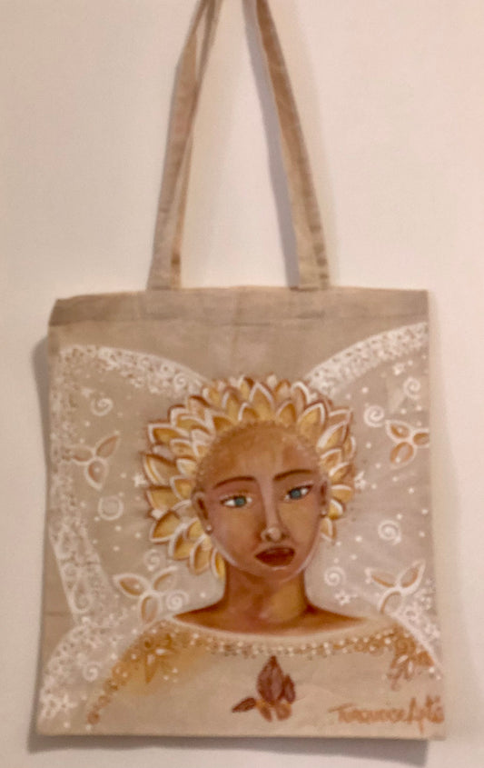 Sac en coton peinture féerique