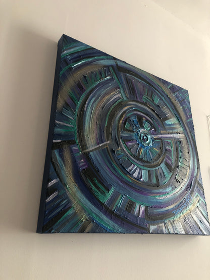 Toile vibratoire 50/50 « la porte du temps «