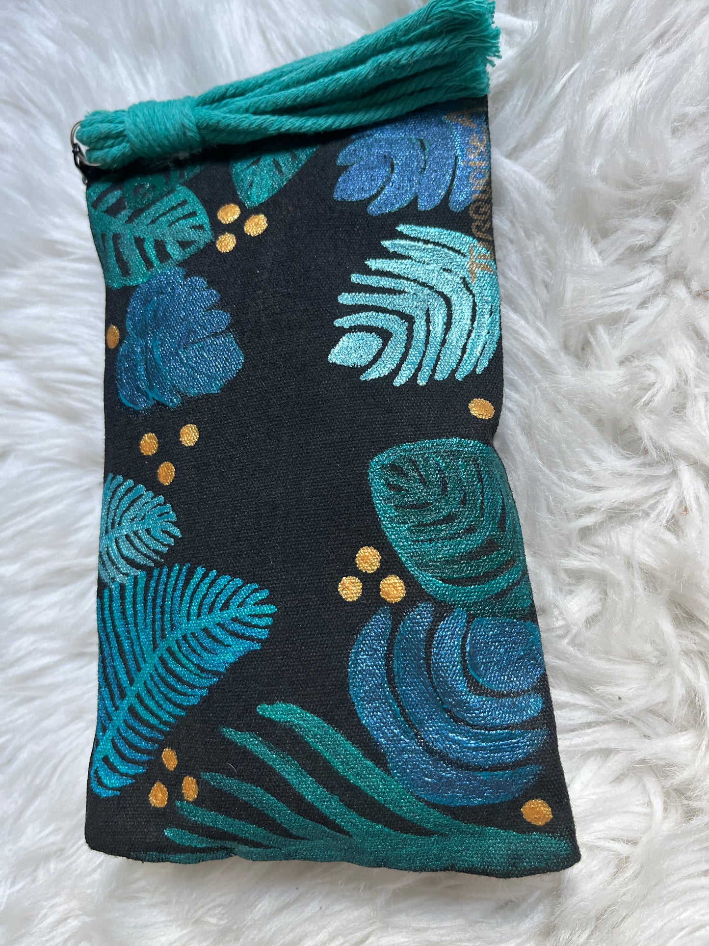 Pochette motif végétal