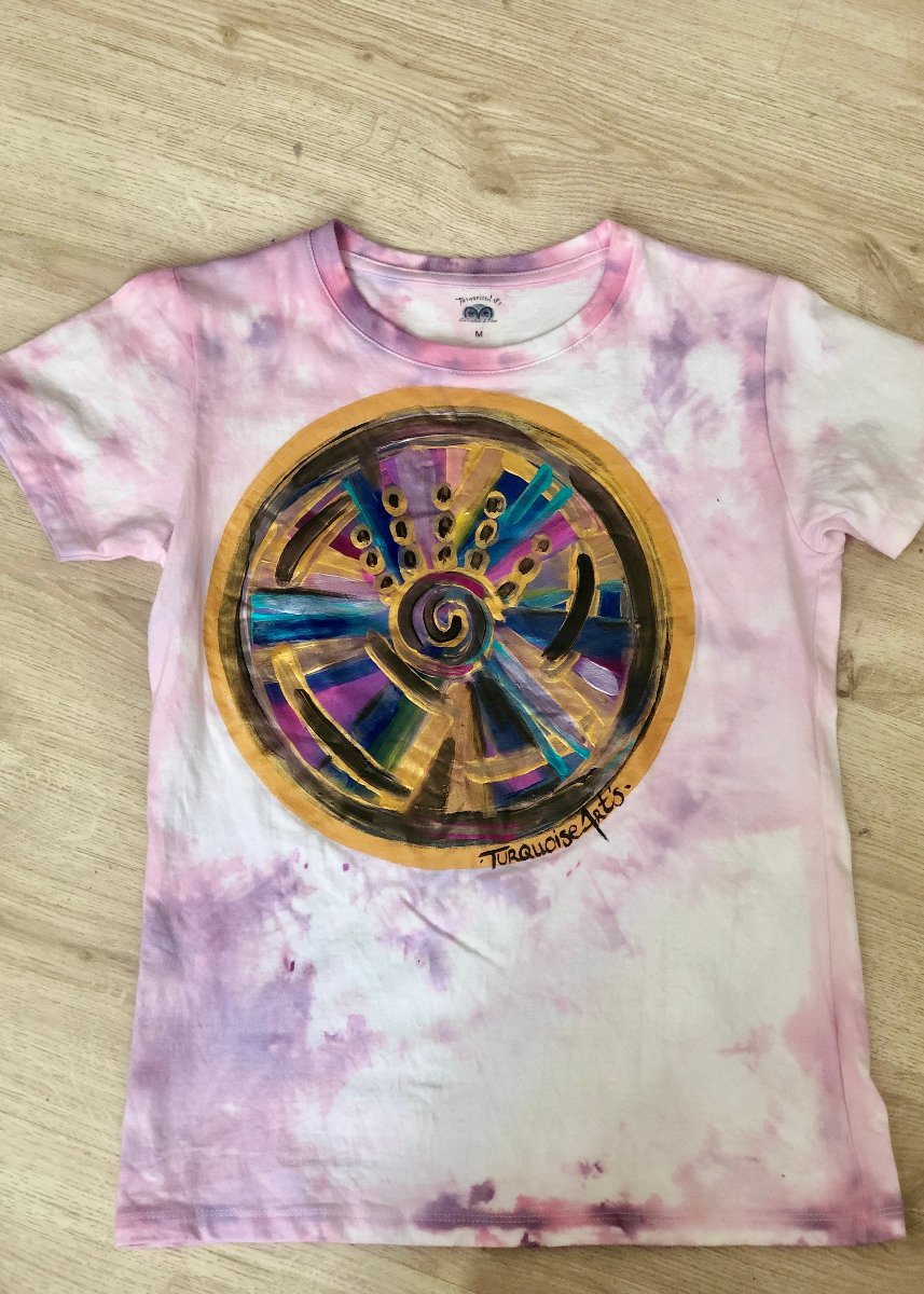 teeshirt peinture canalisé